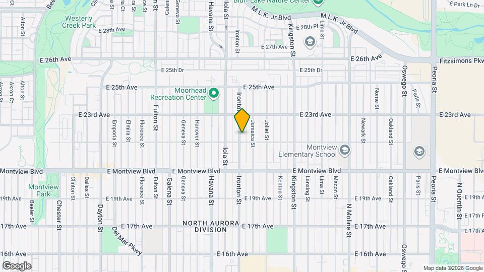 2220 Ironton St Map and Location Details