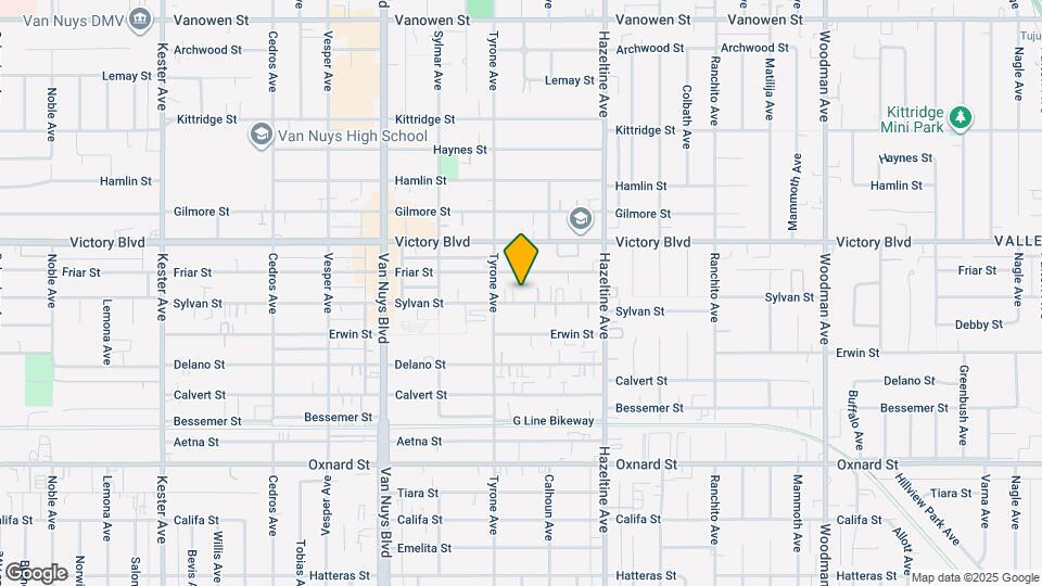 14233 Sylvan St Map and Location Details