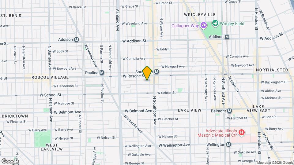 1422 W Henderson St, Unit J05P Map and Location Details