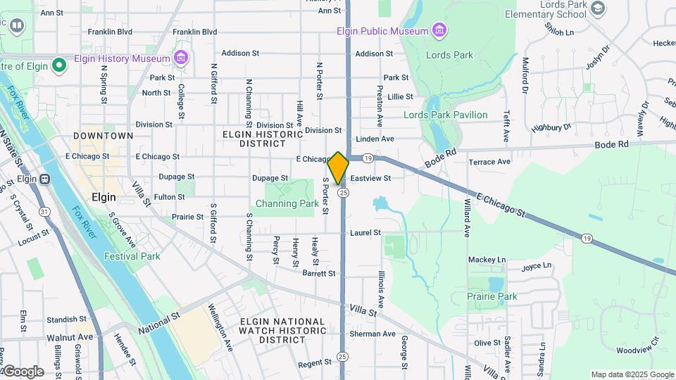 102 S Liberty St Map and Location Details