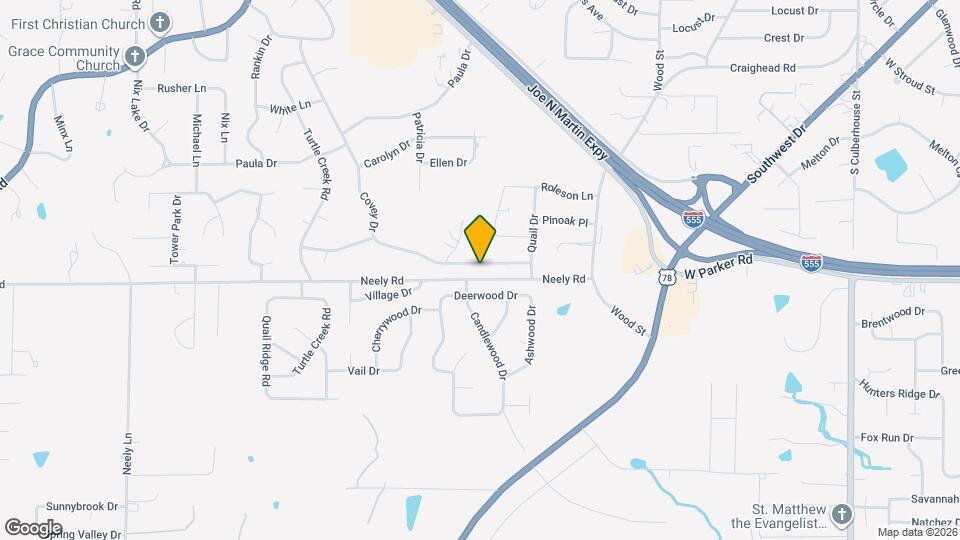 1805 Covey Dr Map and Location Details