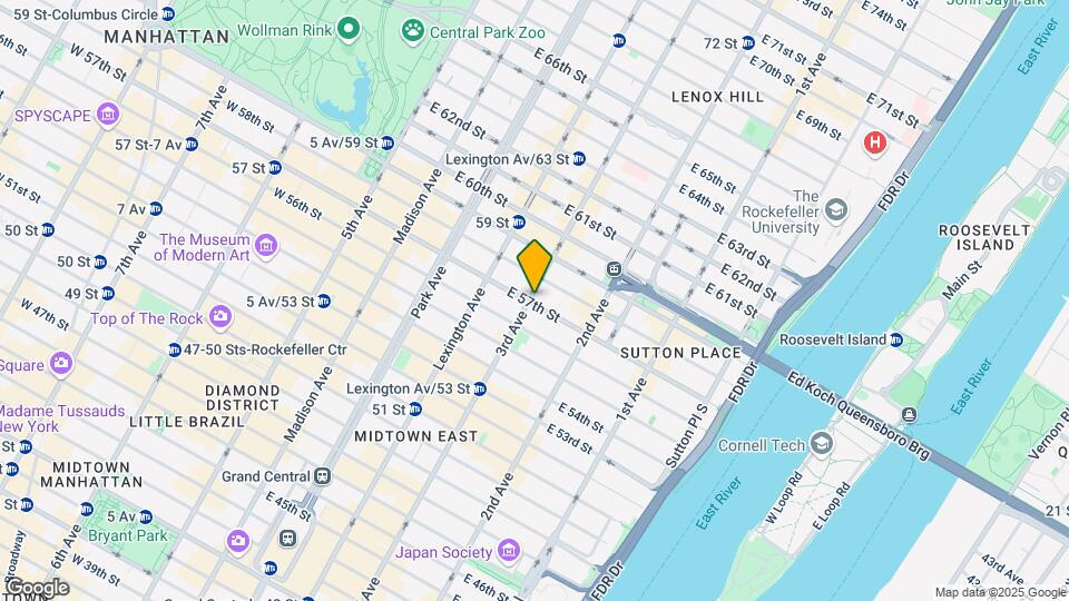 207 E 57th St, Unit 12a Map and Location Details