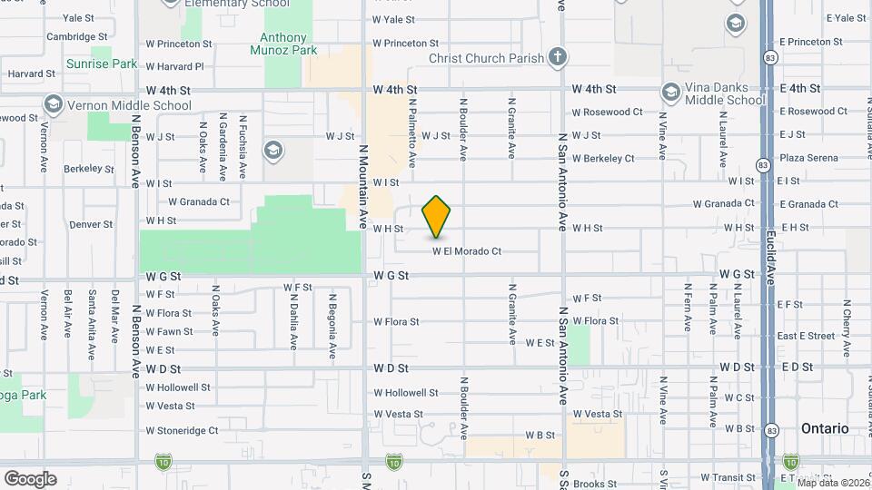 942 W El Morado Ct Map and Location Details