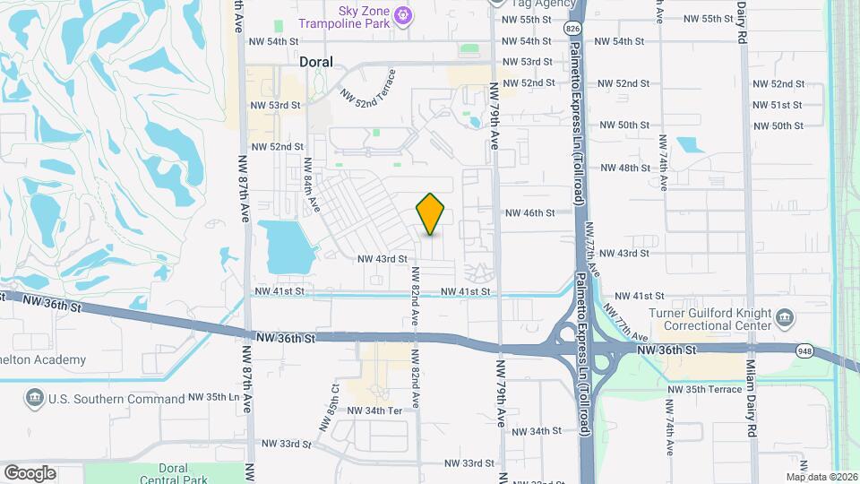 4388 NW 81st Ave Map and Location Details