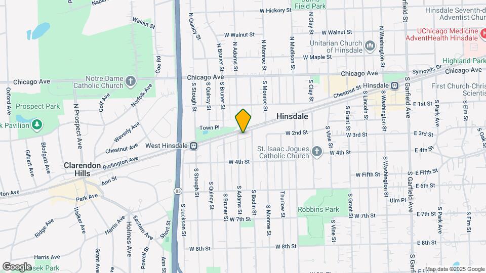 644 W Hinsdale Ave Map and Location Details