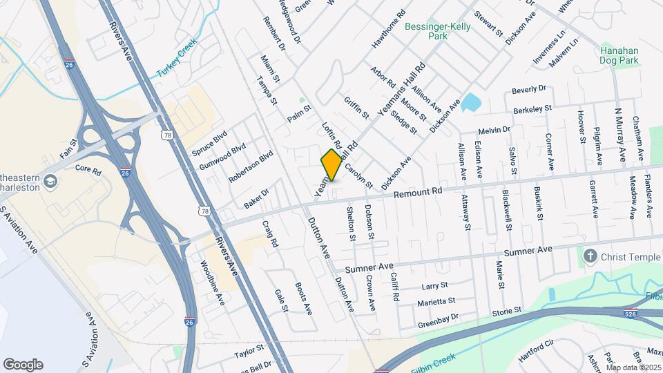 1287 Yeamans Hall Rd Mapa y Detalles de la Ubicación