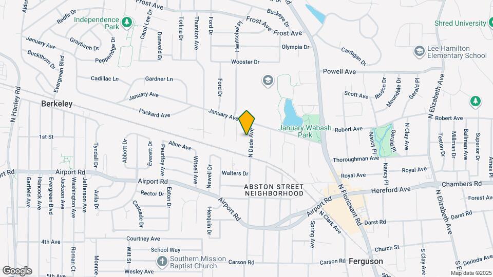 431 N Dade Ave Map and Location Details