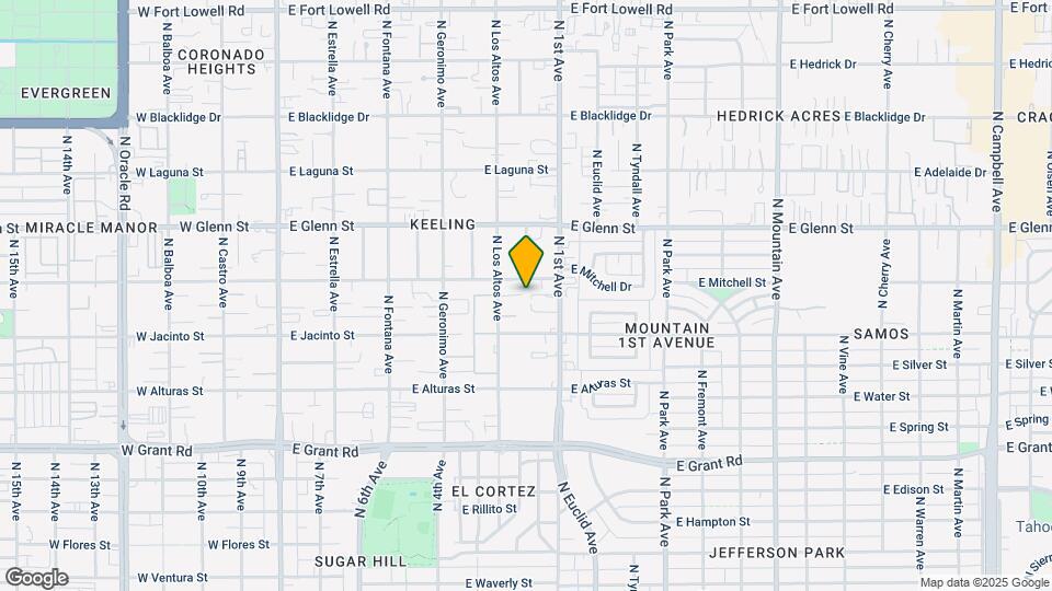 2638 N Los Altos Ave Map and Location Details