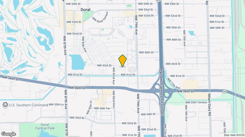 8037 NW 42nd St Map and Location Details