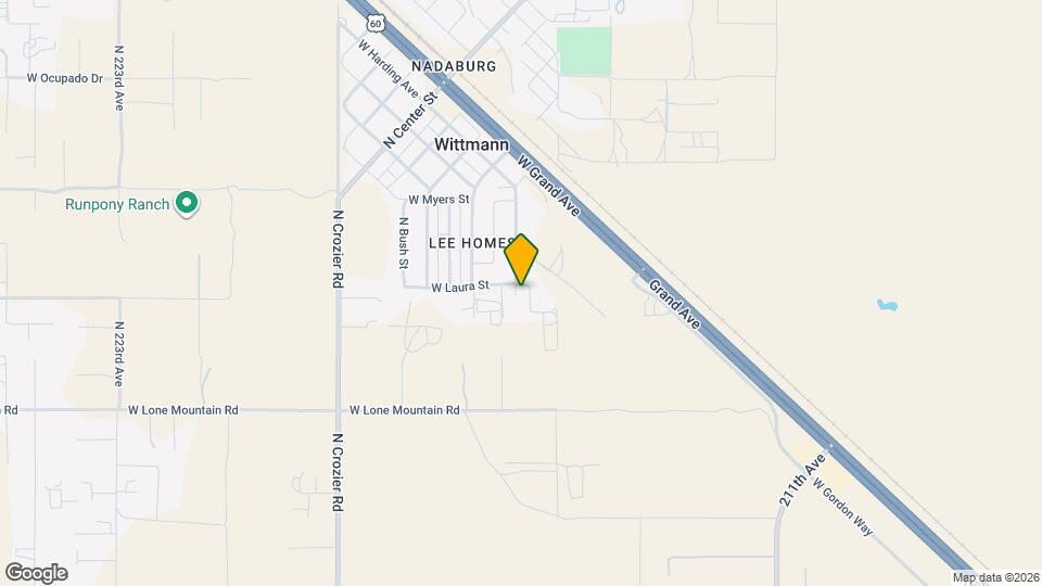 21533 W Laura St Map and Location Details