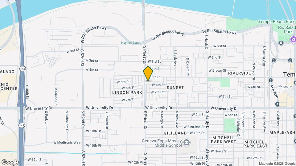 1332 W 6th St Mapa y Detalles de la Ubicación