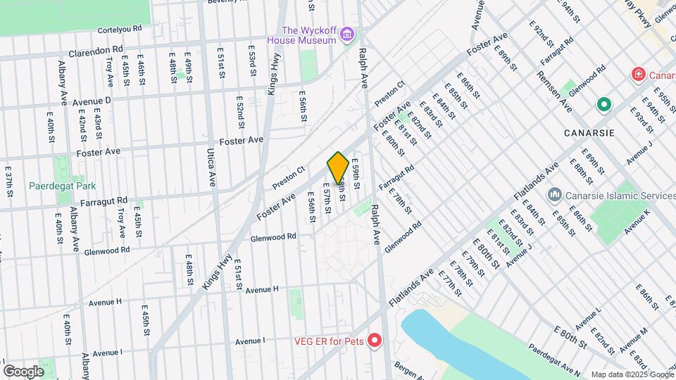 716 E 58th St, Unit 2 Map and Location Details