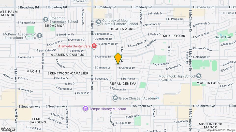 1104 E Campus Dr Map and Location Details