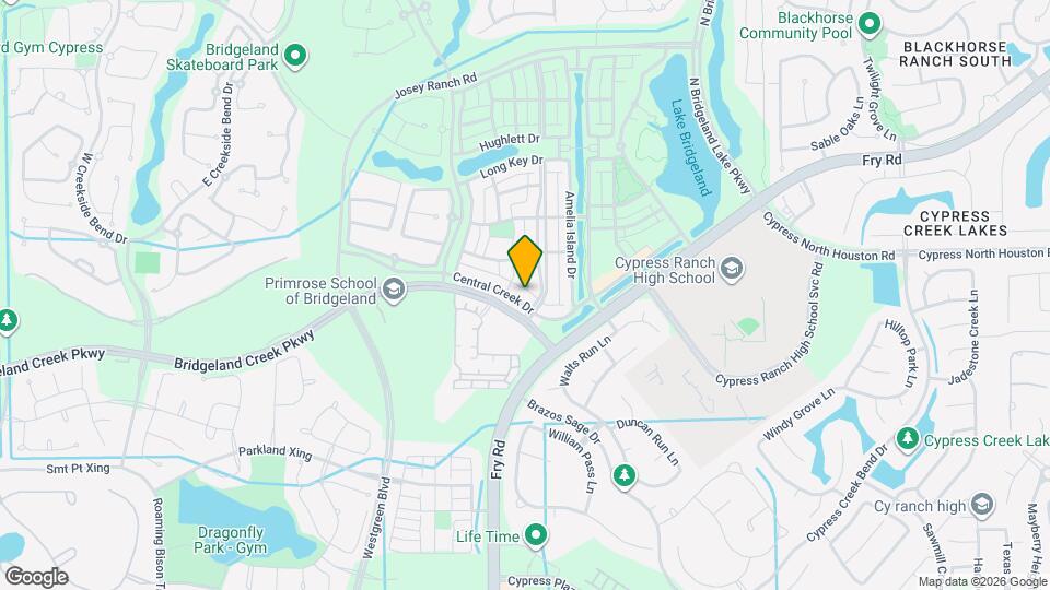 18410 Central Creek Dr Map and Location Details
