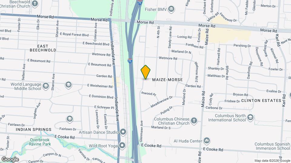 4406 Glenmawr Ave Mapa y Detalles de la Ubicación