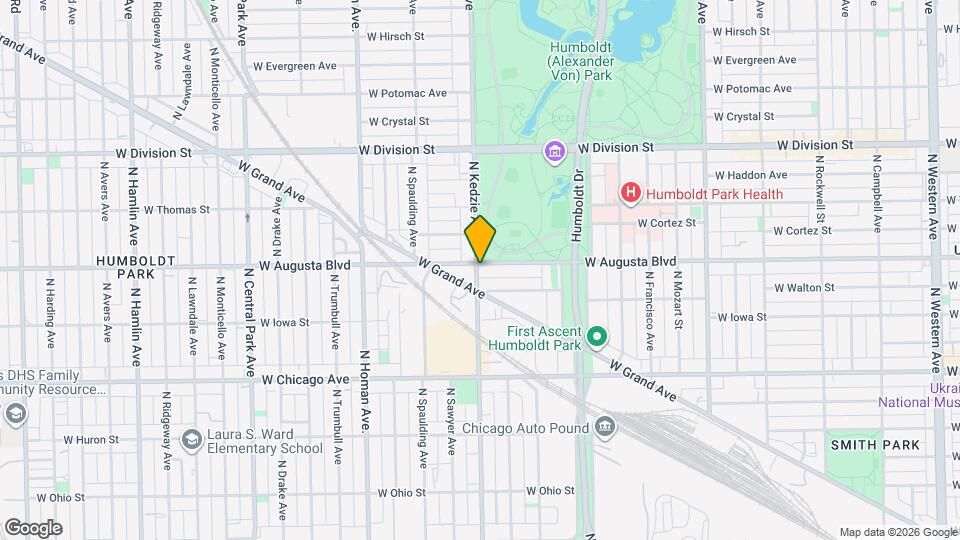 953 N Kedzie Ave, Unit 1 Map and Location Details