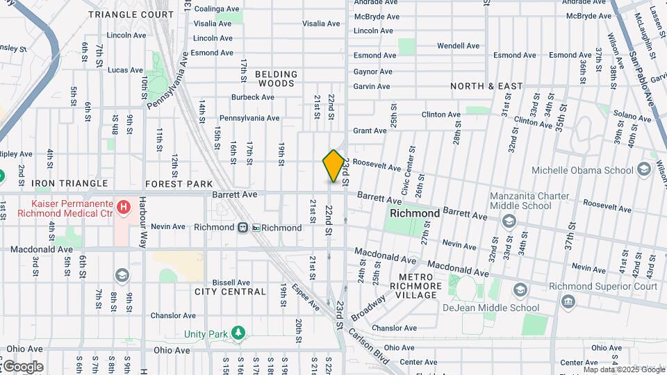 500 22nd St Map and Location Details