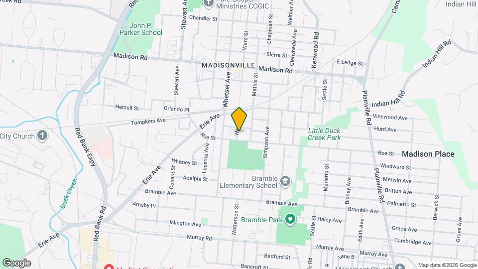 4606 Ward St Map and Location Details