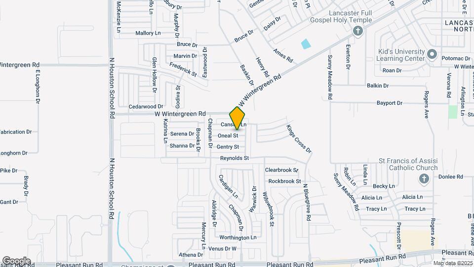 1727 Oneal St Map and Location Details