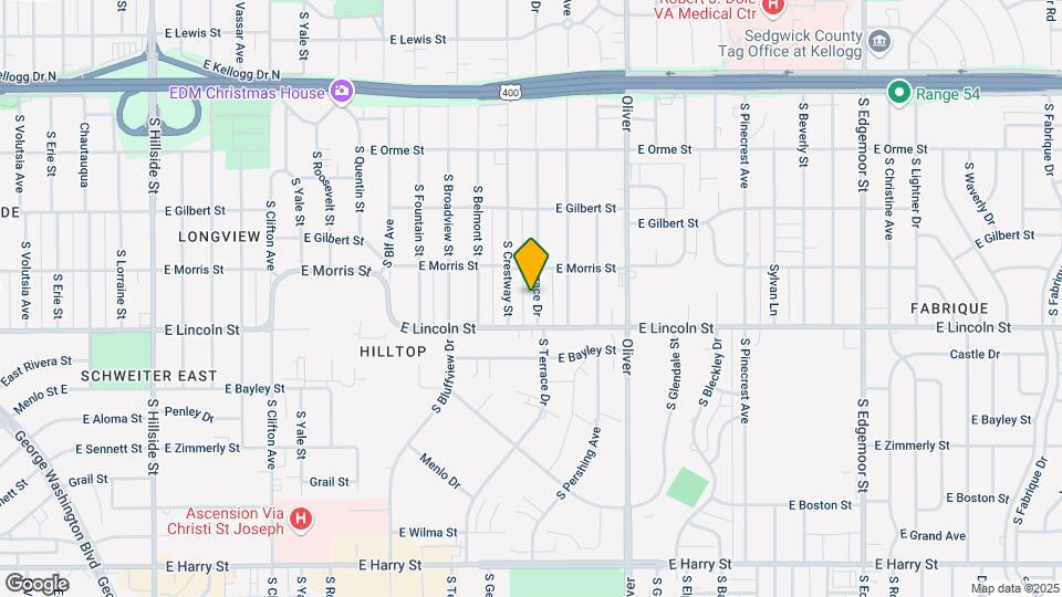 829 S Terrace Dr Map and Location Details