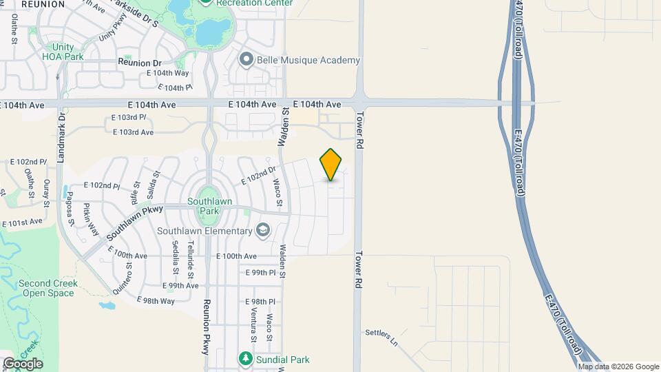 10166 Yampa Ct Map and Location Details