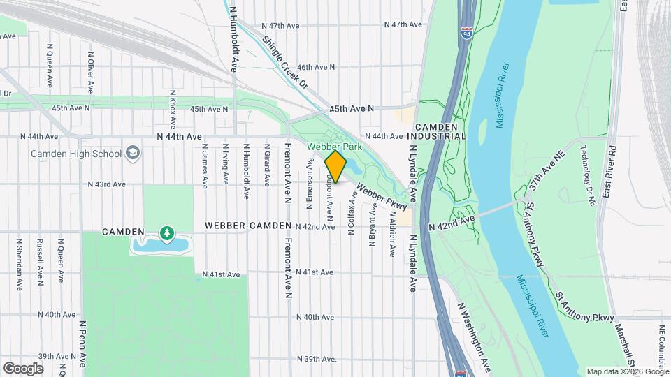 1027 43rd Ave N, Unit Apartment #3 Map and Location Details