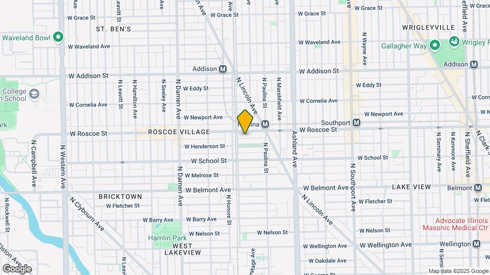 1743 W. Roscoe St. Map and Location Details