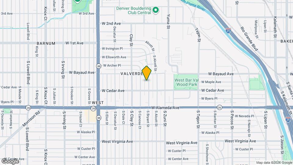 153 S Bryant St Map and Location Details