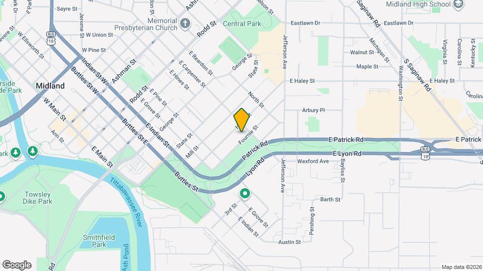 1007 Fournie St Map and Location Details