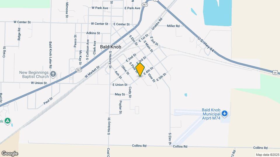 214 E 4th St Map and Location Details