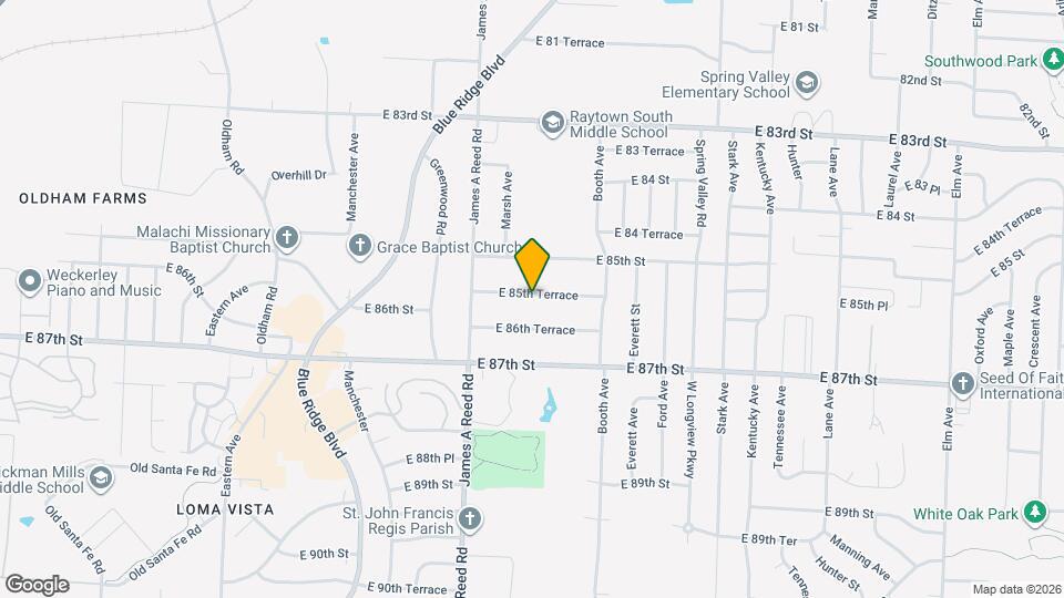 8313 E 85th Terrace Mapa y Detalles de la Ubicación
