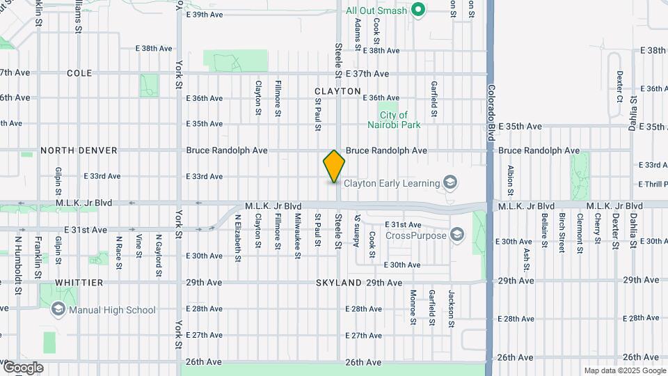 3233-3249 Steele St Mapa y Detalles de la Ubicación