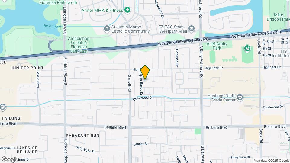 6411 S Briar Bayou Dr Map and Location Details