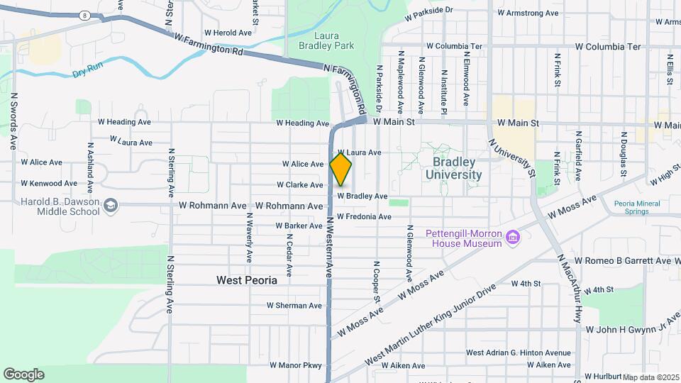 1815 W Bradley Ave Map and Location Details