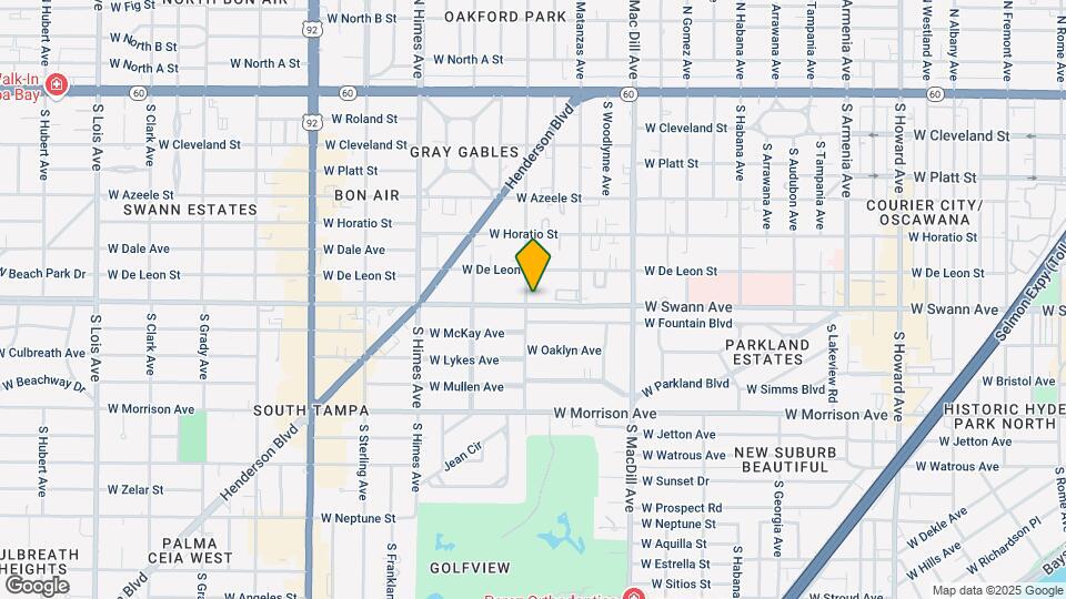 3221 W Swann Ave Mapa y Detalles de la Ubicación