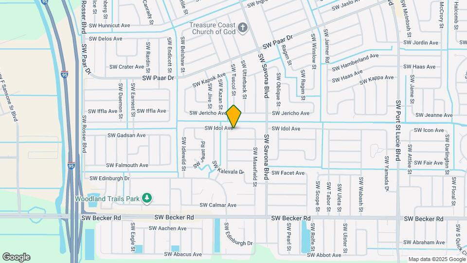 1168 SW Idol Ave Map and Location Details