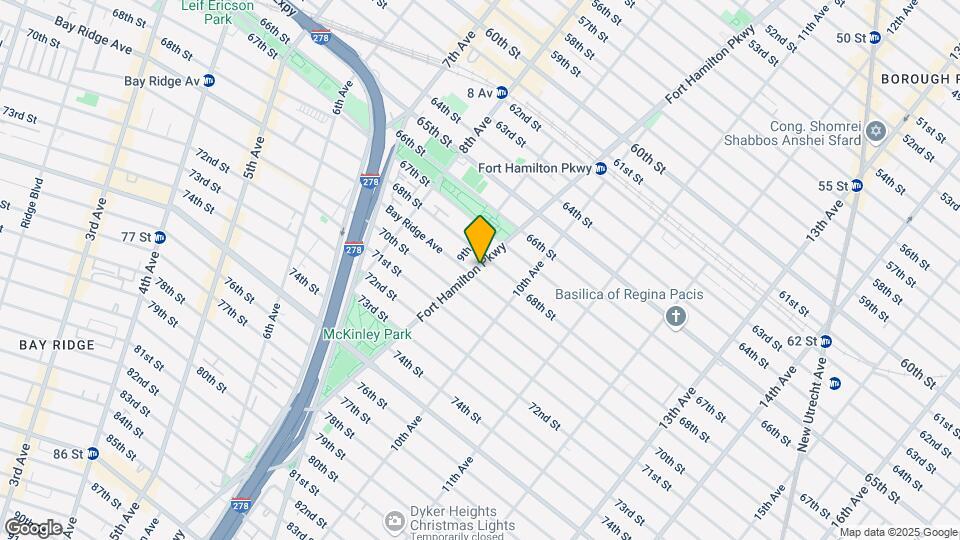 6819 Fort Hamilton Pkwy Map and Location Details