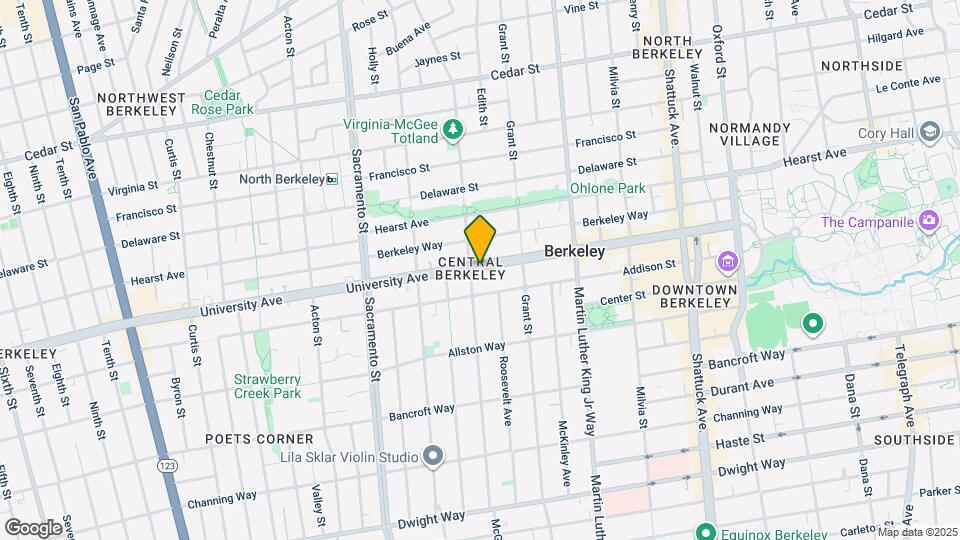 1716 University Ave Map and Location Details