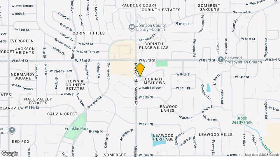 3808 W 83rd Ter Mapa y Detalles de la Ubicación