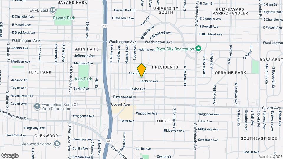 1418 Jackson Ave Map and Location Details