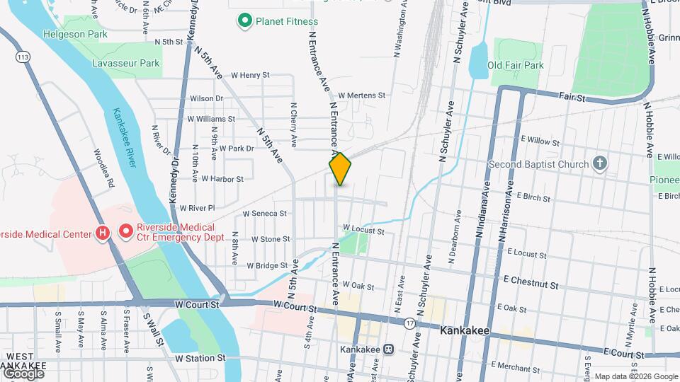 512 N Entrance Ave Map and Location Details