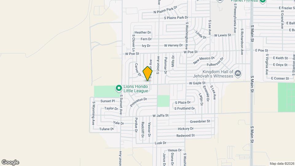2504 Baylor Ave Mapa y Detalles de la Ubicación