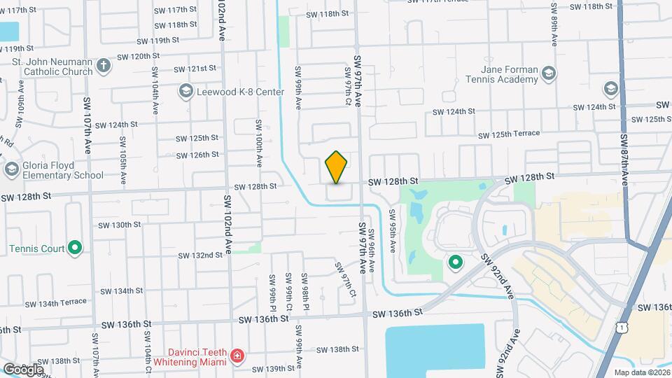 9760 SW 128th St Map and Location Details