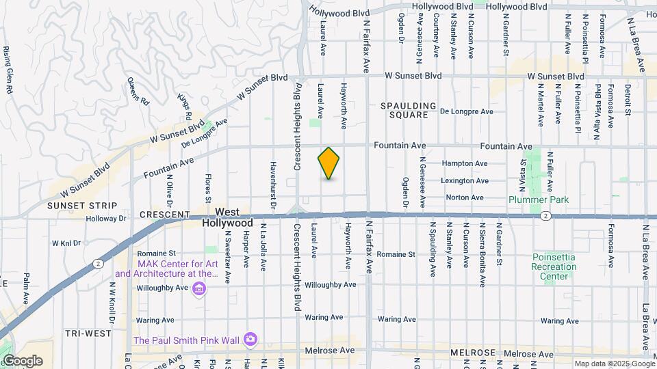 1218 N Laurel Ave Map and Location Details