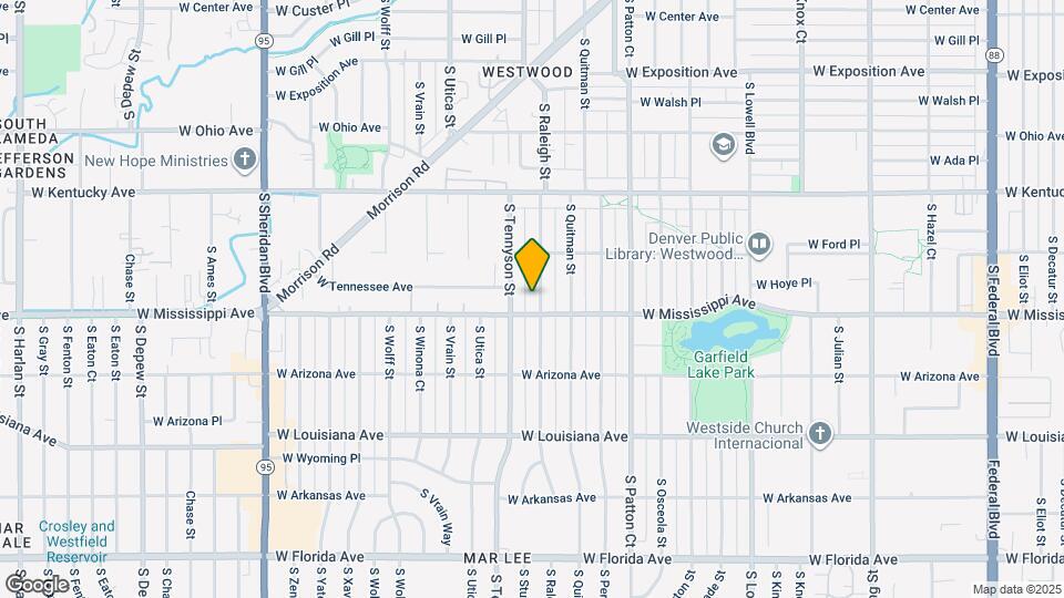 1075 S Raleigh St Map and Location Details