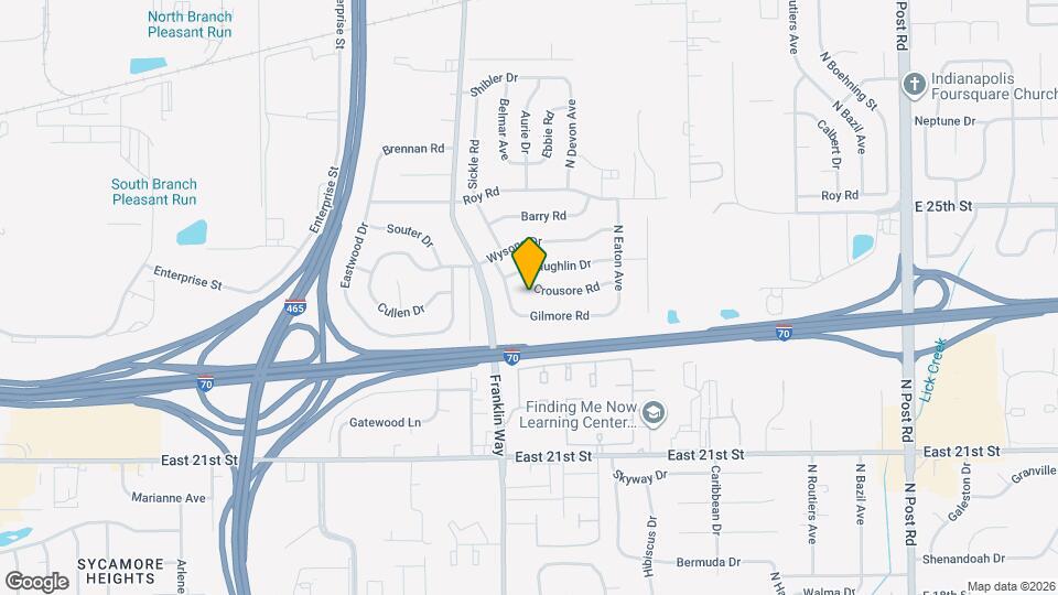 8129 Crousore Rd Map and Location Details