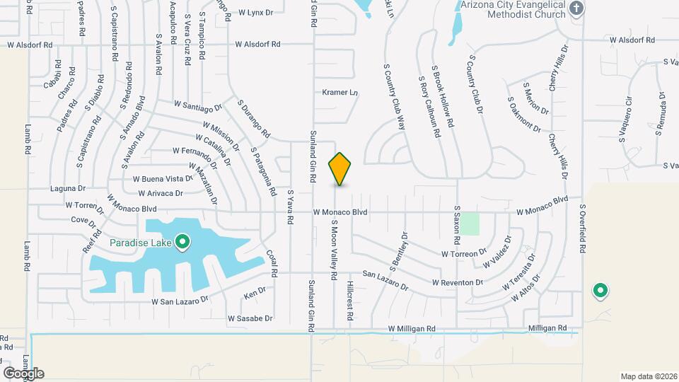 15311 S Moon Valley Rd Map and Location Details