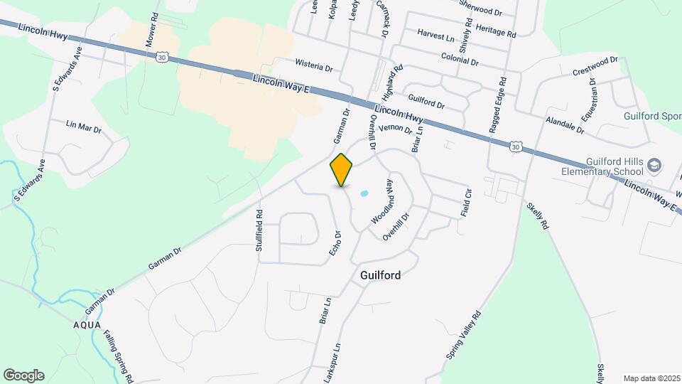 460 Overhill Dr Map and Location Details