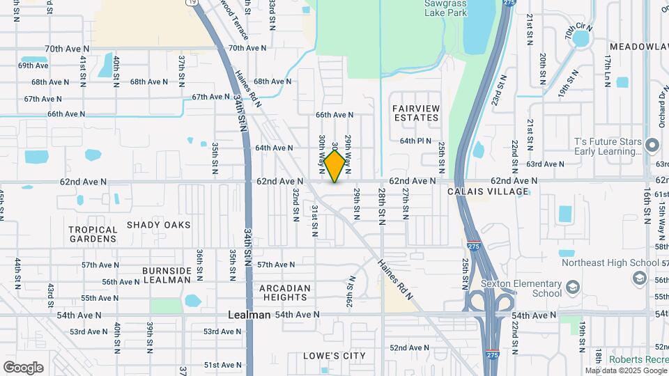 2954 62nd Ave N Map and Location Details