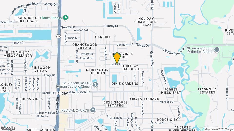 5112 Janice Ln Map and Location Details